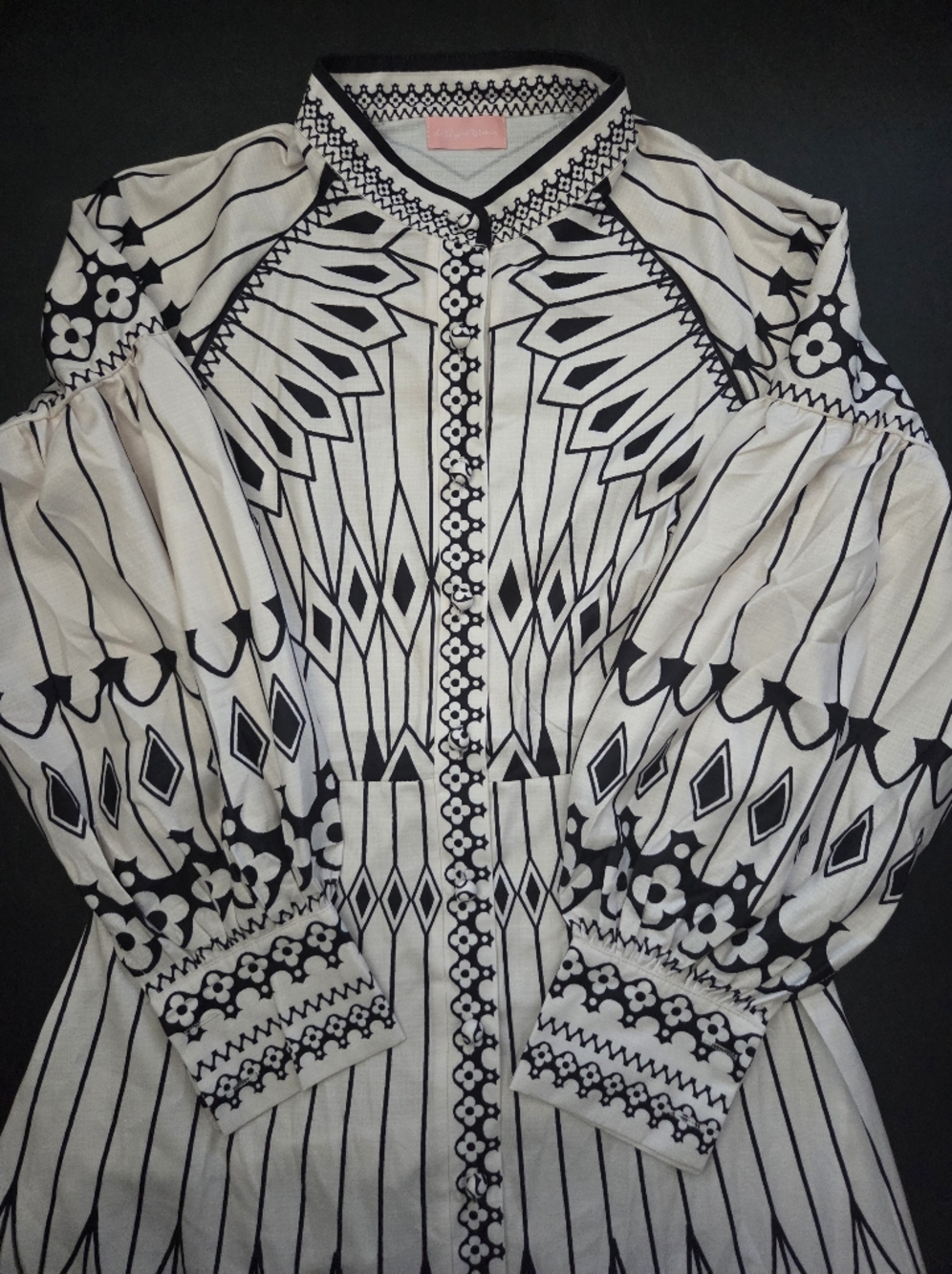 NWT - Linen Blend "An Elegant Woman" Boutique Belted Midi Shirtdress - Size XL - Picture 11 of 14